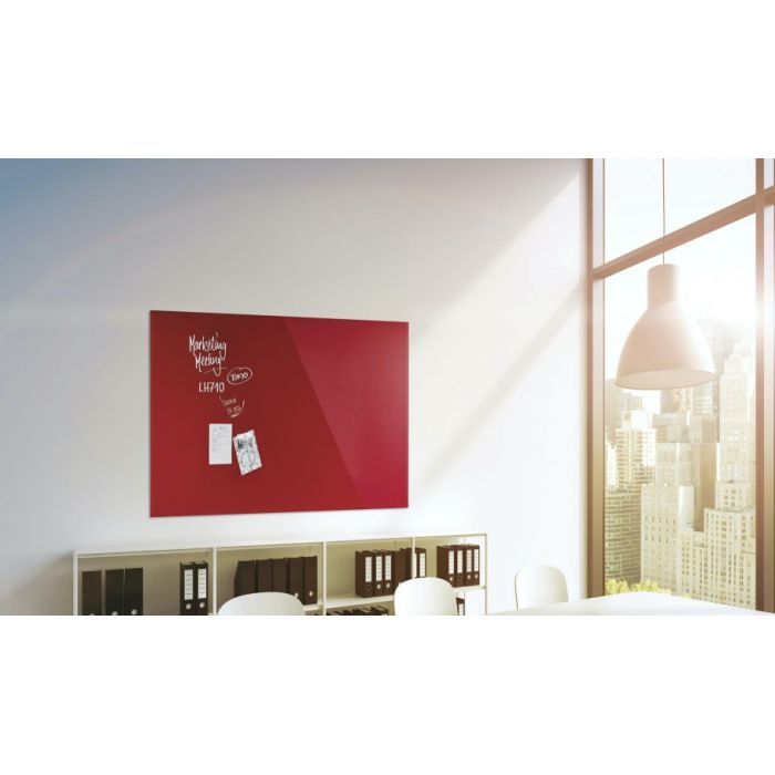 Офисная доска Magnetoplan стеклянная магнитно-маркерная 1200x900 красная Glassboard-Red (13404006) изображение 7