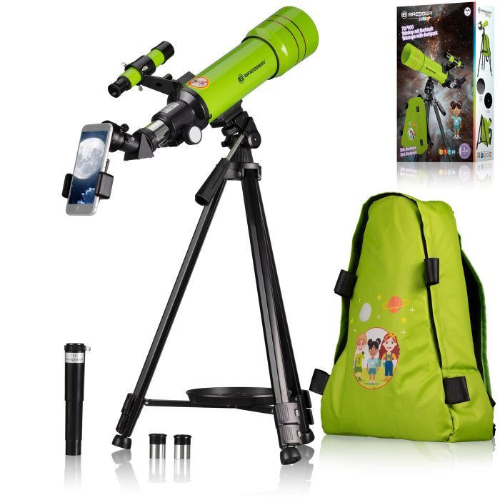 Телескоп Bresser Junior 70/400 Green з адаптером для смартфона + рюкзак (8850610B4K000) (930418) изображение 2