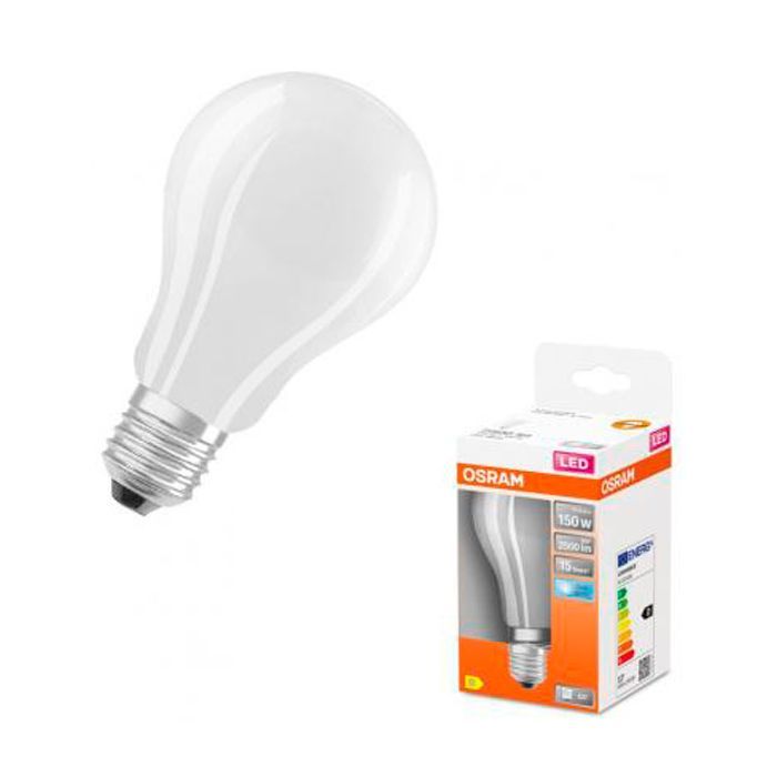 Лампочка Osram LED CL A150 17W/840 230V GL FR E27 (4058075305038) зображення 2