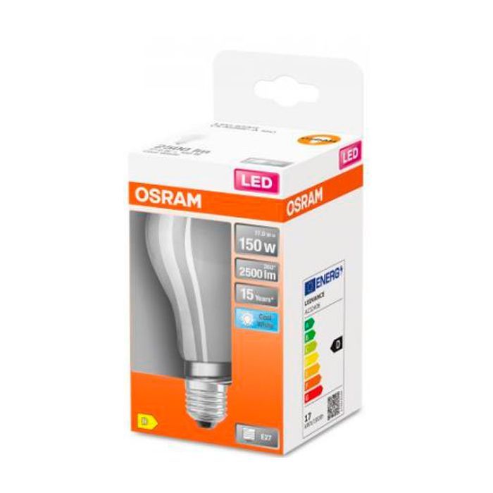Лампочка Osram LED CL A150 17W/840 230V GL FR E27 (4058075305038) зображення 3