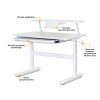Парта ErgoKids с полкой S50 XL White (TH-210 W + BD-S50 XL) изображение 2