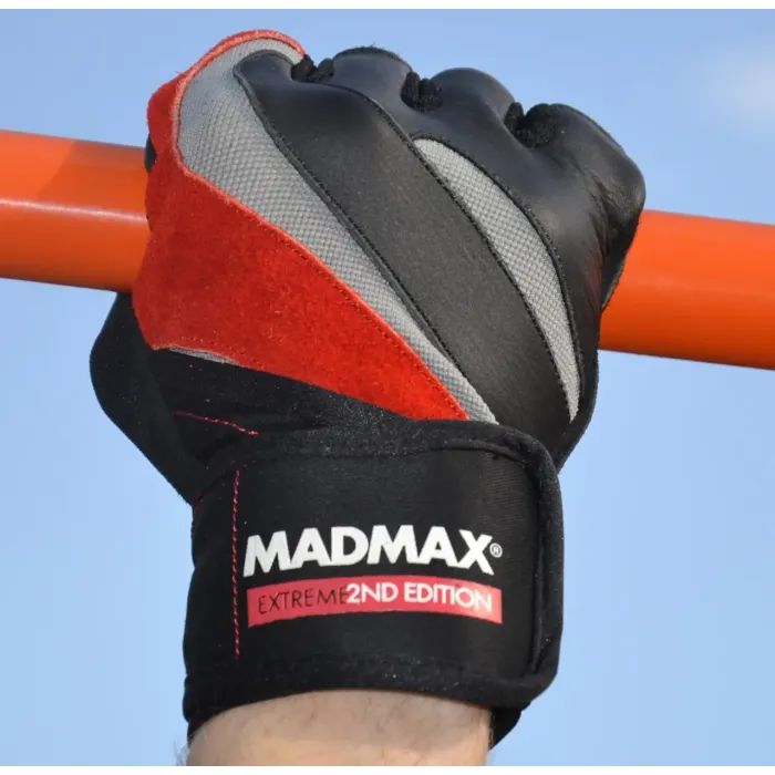Перчатки для фитнеса MadMax MFG-568 Extreme 2nd edition Black/Red XL (MFG-568_XL) изображение 9