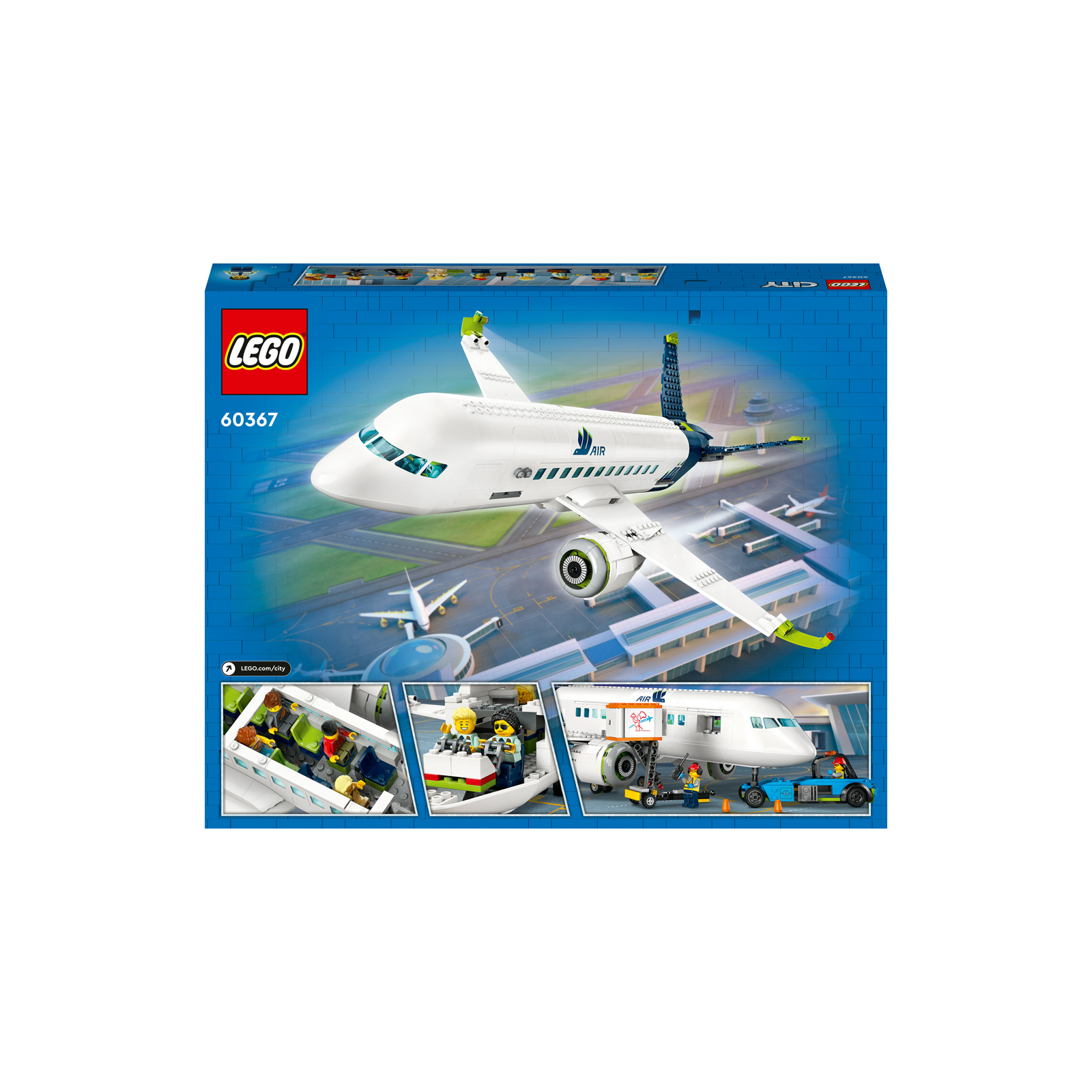 Конструктор LEGO City Пассажирский самолет 913 деталей (60367) изображение 10