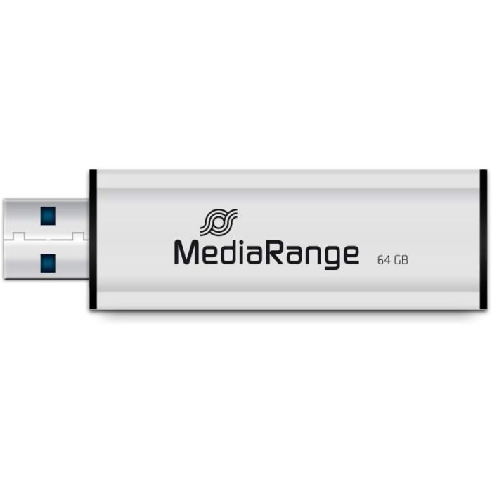 USB флеш накопитель Mediarange 64GB Black/Silver USB 3.0 (MR917) изображение 3