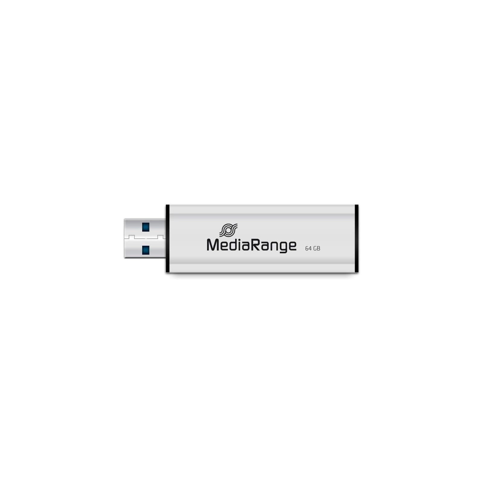 USB флеш накопитель Mediarange 64GB Black/Silver USB 3.0 (MR917) изображение 3