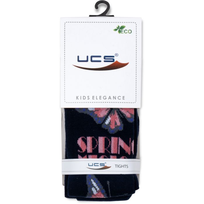 Колготки детские UCS Socks с бабочкой (M0C0301-2122-9G-blue) изображение 3