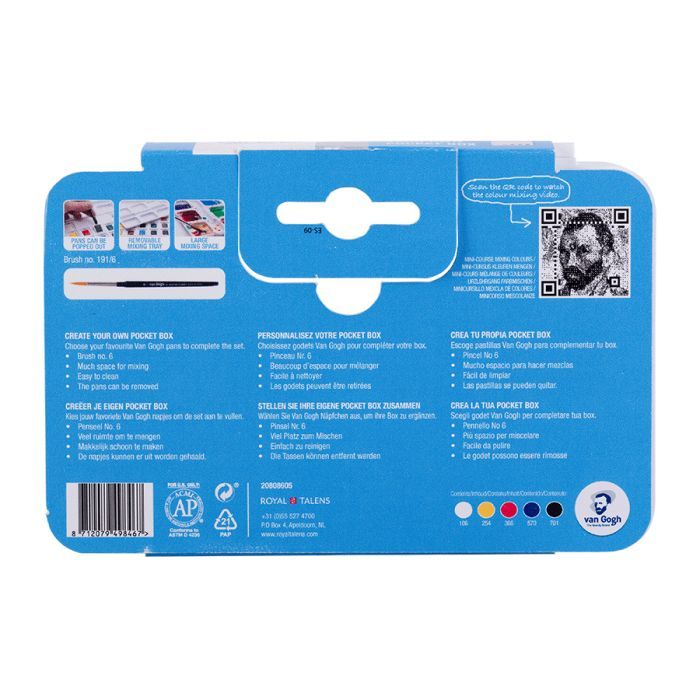Акварельні фарби Royal Talens Van Gogh Primary 5 кювет (8712079498467) зображення 5