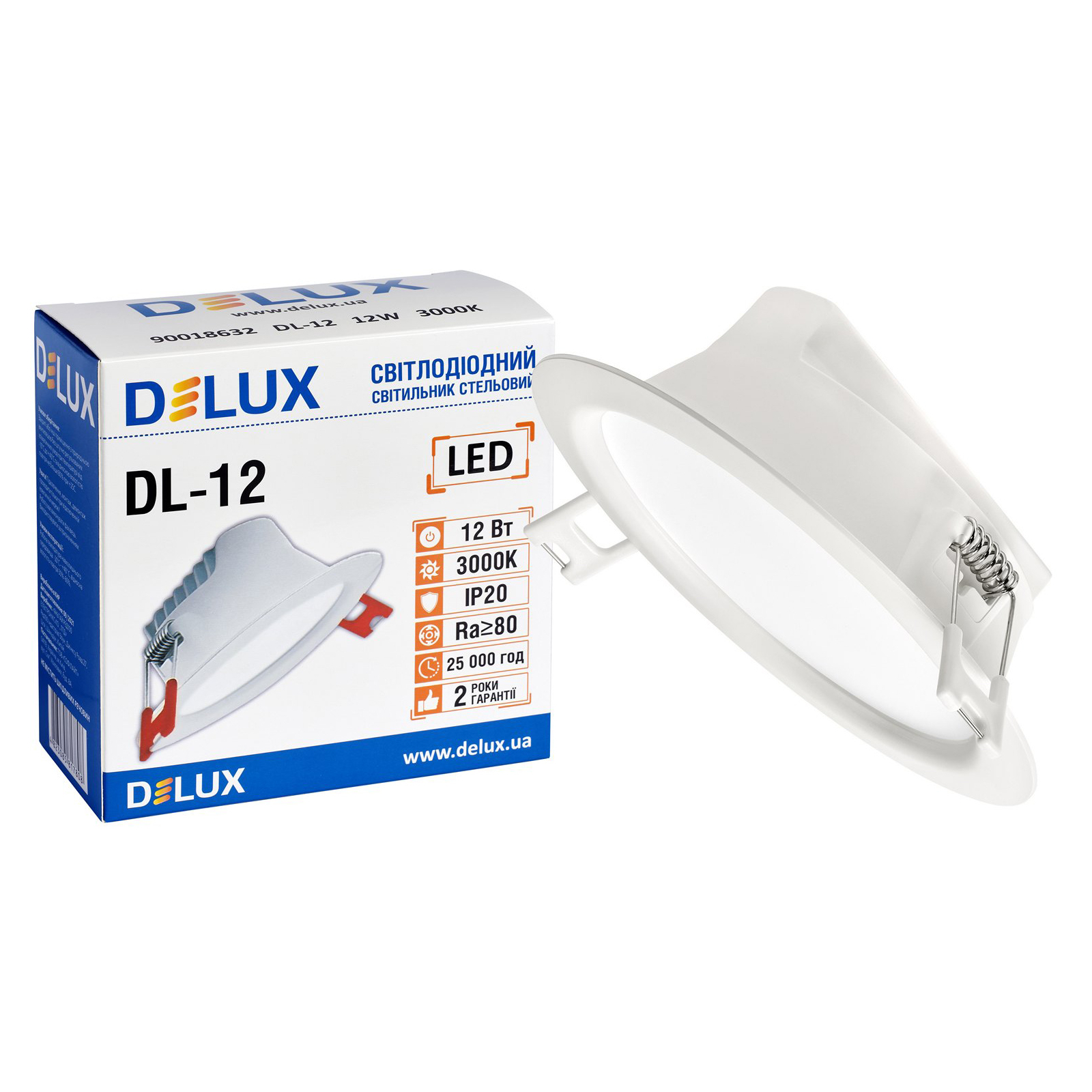 Світильник Delux DL-12 3000К 12Вт 960лм (90018632) зображення 3