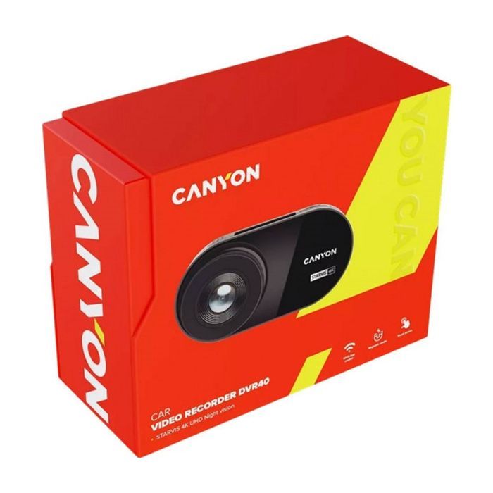 Видеорегистратор Canyon DVR40 UltraHD 4K 2160p Wi-Fi Black (CND-DVR40) изображение 10