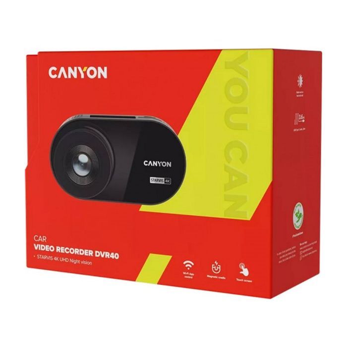 Видеорегистратор Canyon DVR40 UltraHD 4K 2160p Wi-Fi Black (CND-DVR40) изображение 9