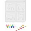 Набір для творчості Rosa Talent 3D 4 Dogs ДВП ґрунтоване, 3 шари, 30 х 30 см (4823098528890) зображення 2