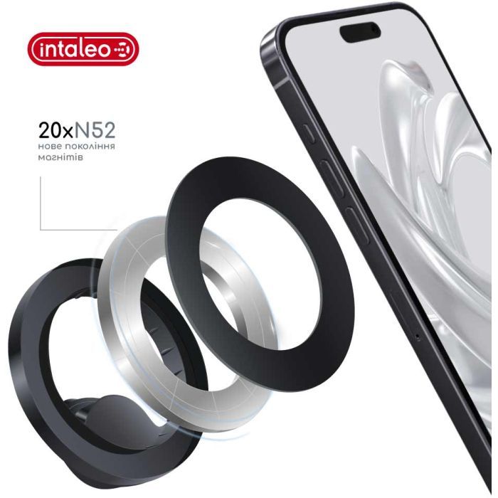 Универсальный автодержатель Intaleo CM06GG 20xN52 for MagSafe (1283126576058) изображение 2