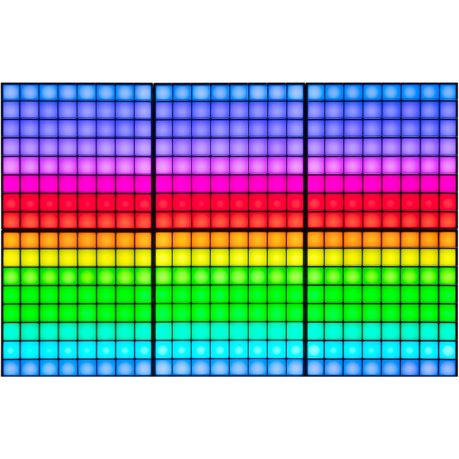 Гирлянда Twinkly Smart LED Squares 1+5 RGB, Gen II, IP20, 16x16см, белый (TWQ064STW-07-BEU) изображение 2