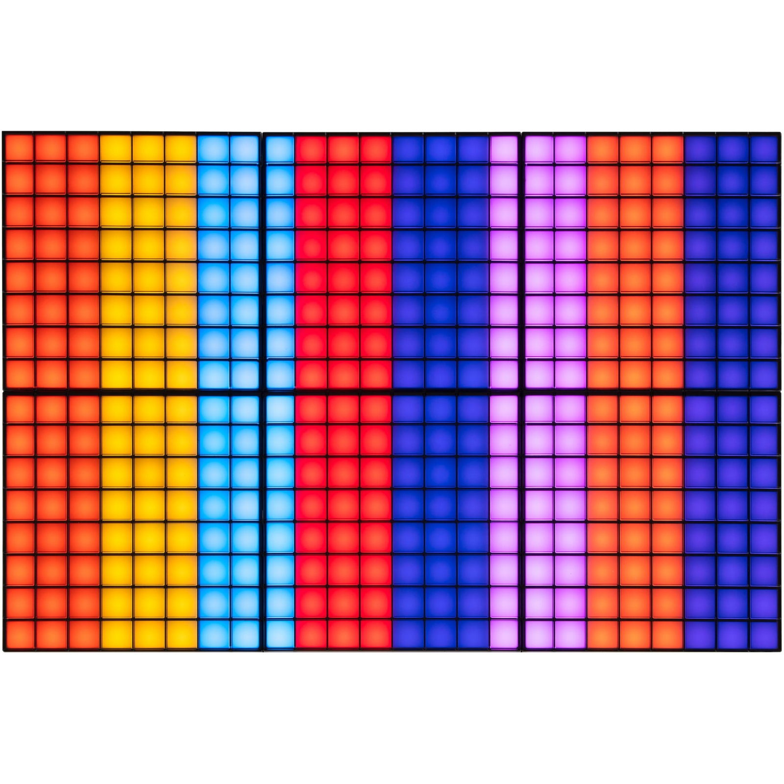 Гирлянда Twinkly Smart LED Squares 1+5 RGB, Gen II, IP20, 16x16см, белый (TWQ064STW-07-BEU) изображение 7