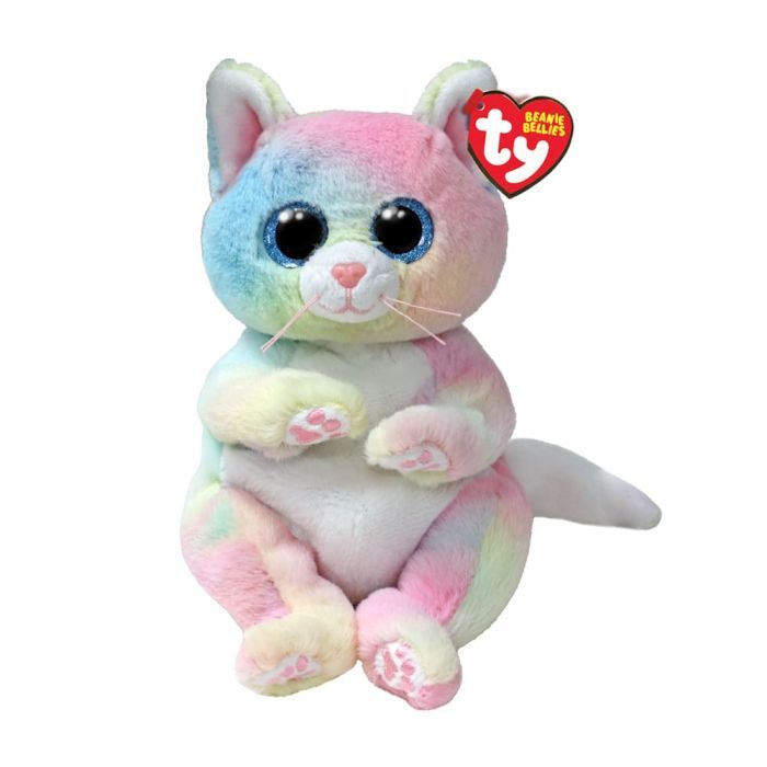 Мягкая игрушка Ty Beanie bellies Радужный кот CAT 25 см (41291)
