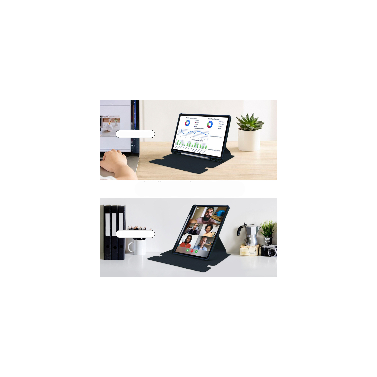 Чехол для планшета BeCover 360° Rotatable Samsung Tab S9 (SM-X710/SM-X716)/S9 FE (SM-X510/SM-X516B) 11.0" Black (710432) изображение 6