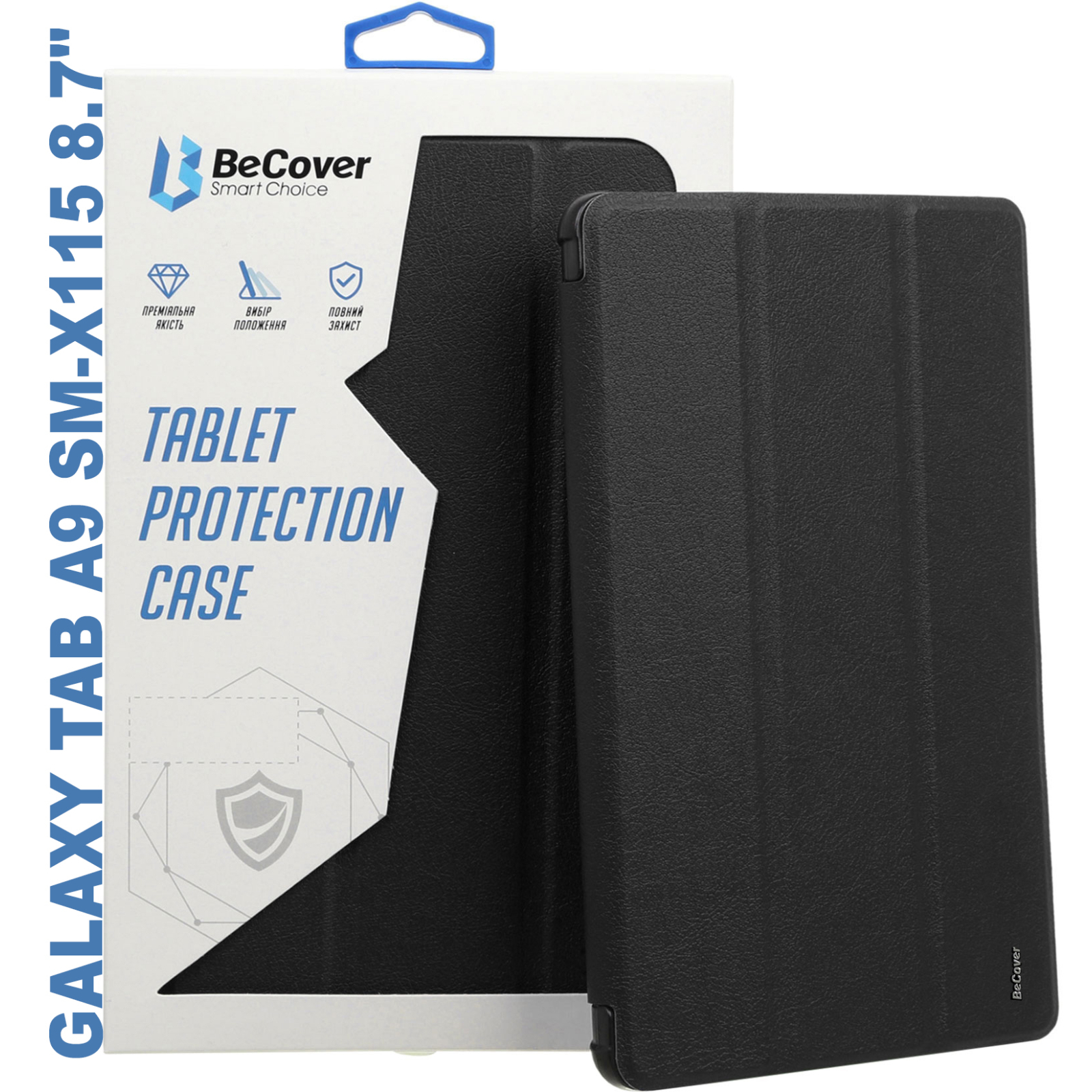 Чехол для планшета BeCover Soft Edge stylus holder Samsung Tab A9 SM-X115 8.7" Black (710355)