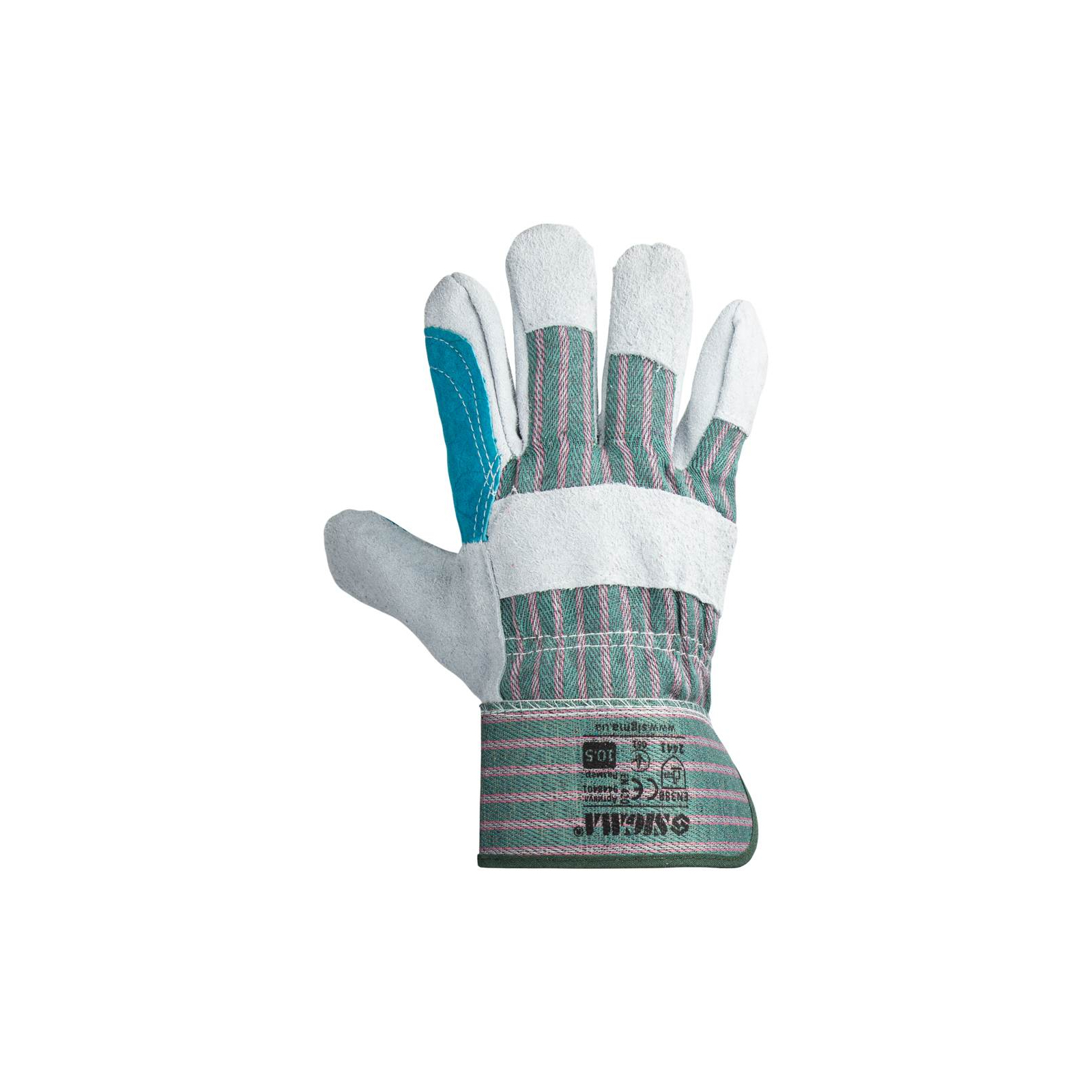 Защитные перчатки Sigma комбинированные замшевые р10.5, класс ВС (усиленная ладонь) (9448401) изображение 2