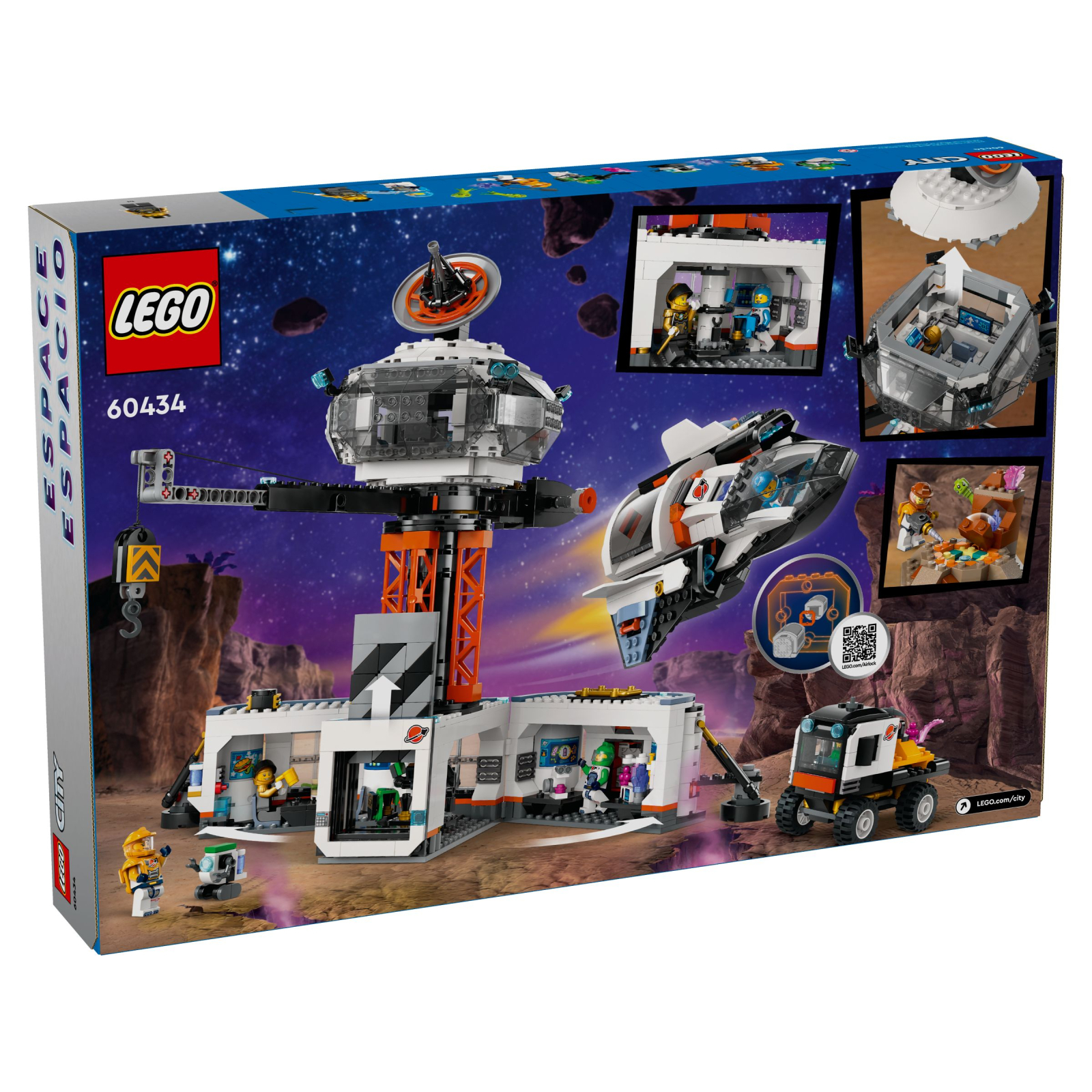 Конструктор LEGO City Космическая база и стартовая площадка для ракеты 1422 деталей (60434) изображение 8