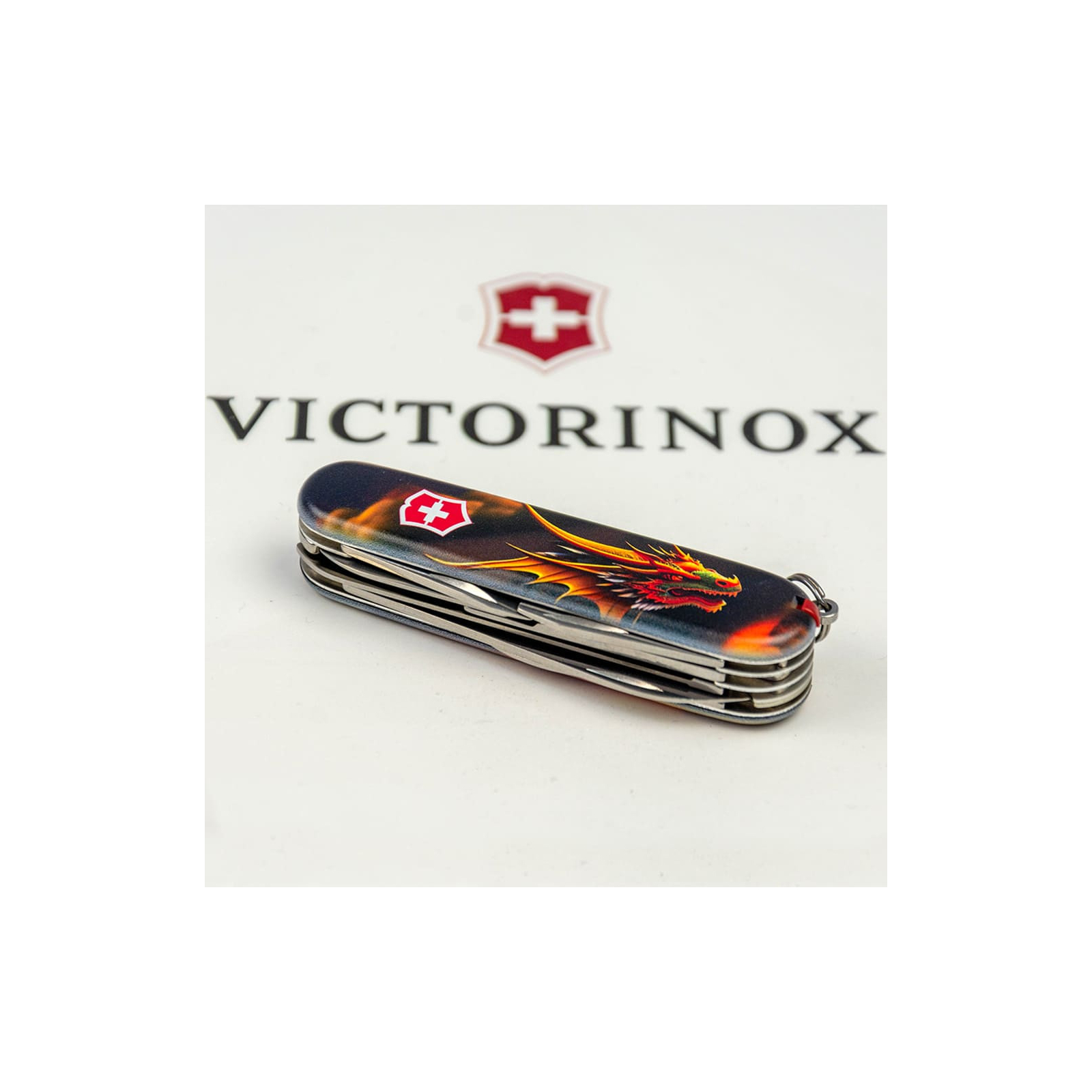 Нож Victorinox Huntsman Zodiac 91 мм Китайський дракон (1.3713_Z3200p) изображение 6