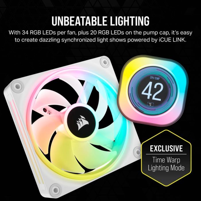 Система жидкостного охлаждения Corsair iCUE Link H150i LCD RGB (CW-9061010-WW) изображение 8