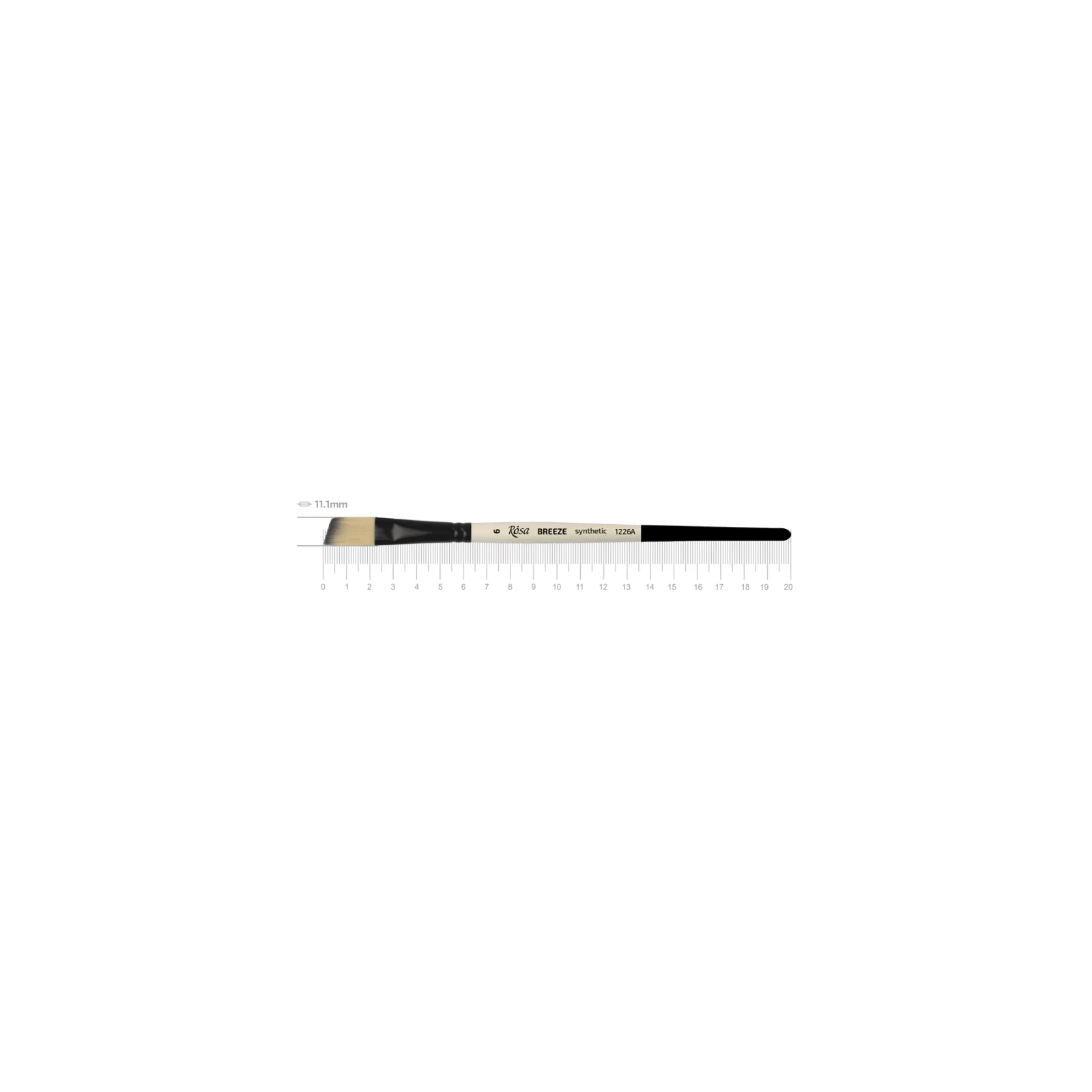 Кисточка для рисования Rosa Синтетика овальная, BREEZE 1226FR, №5 (4823098535614)