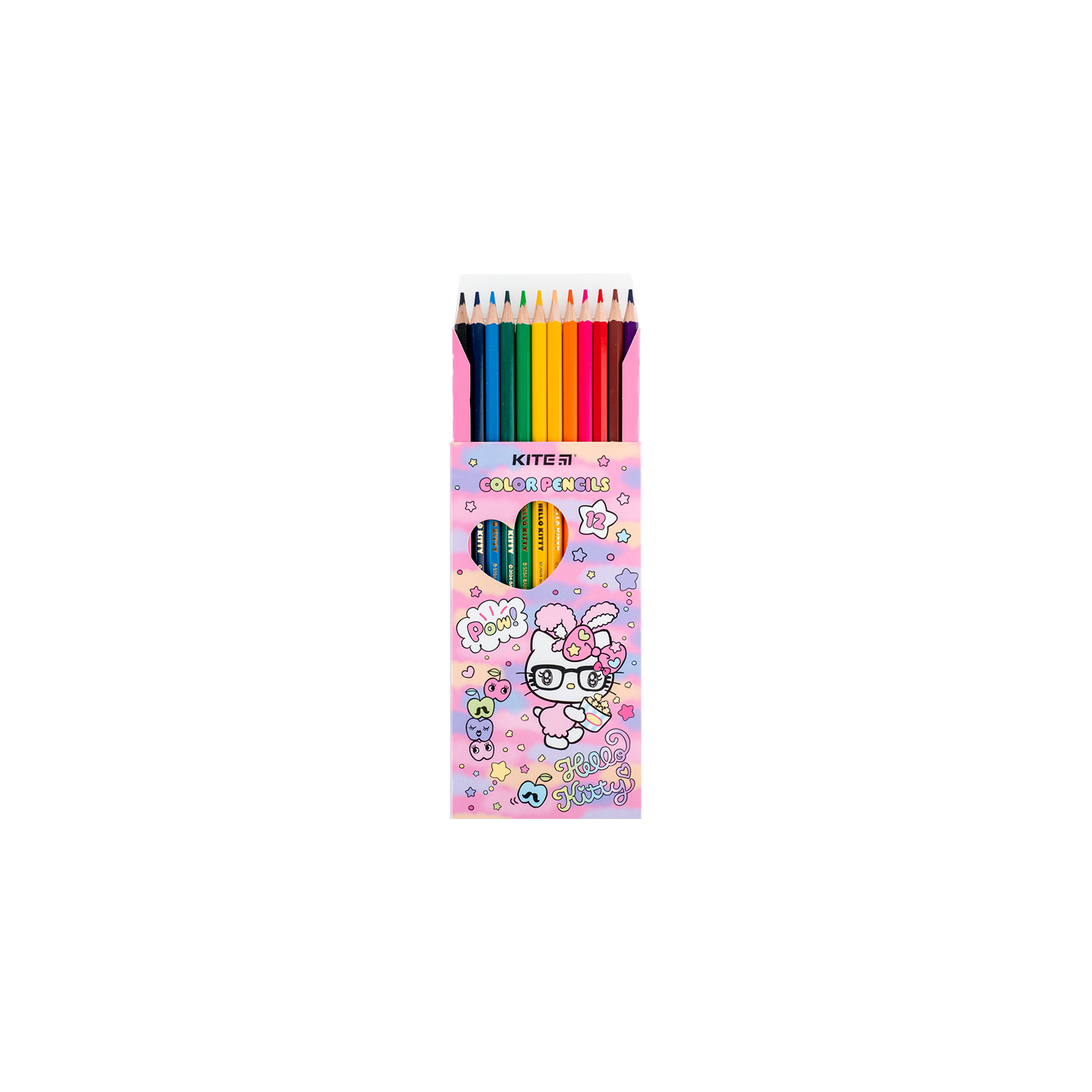 Карандаши цветные Kite Hello Kitty 12 цветов (HK24-051) изображение 4