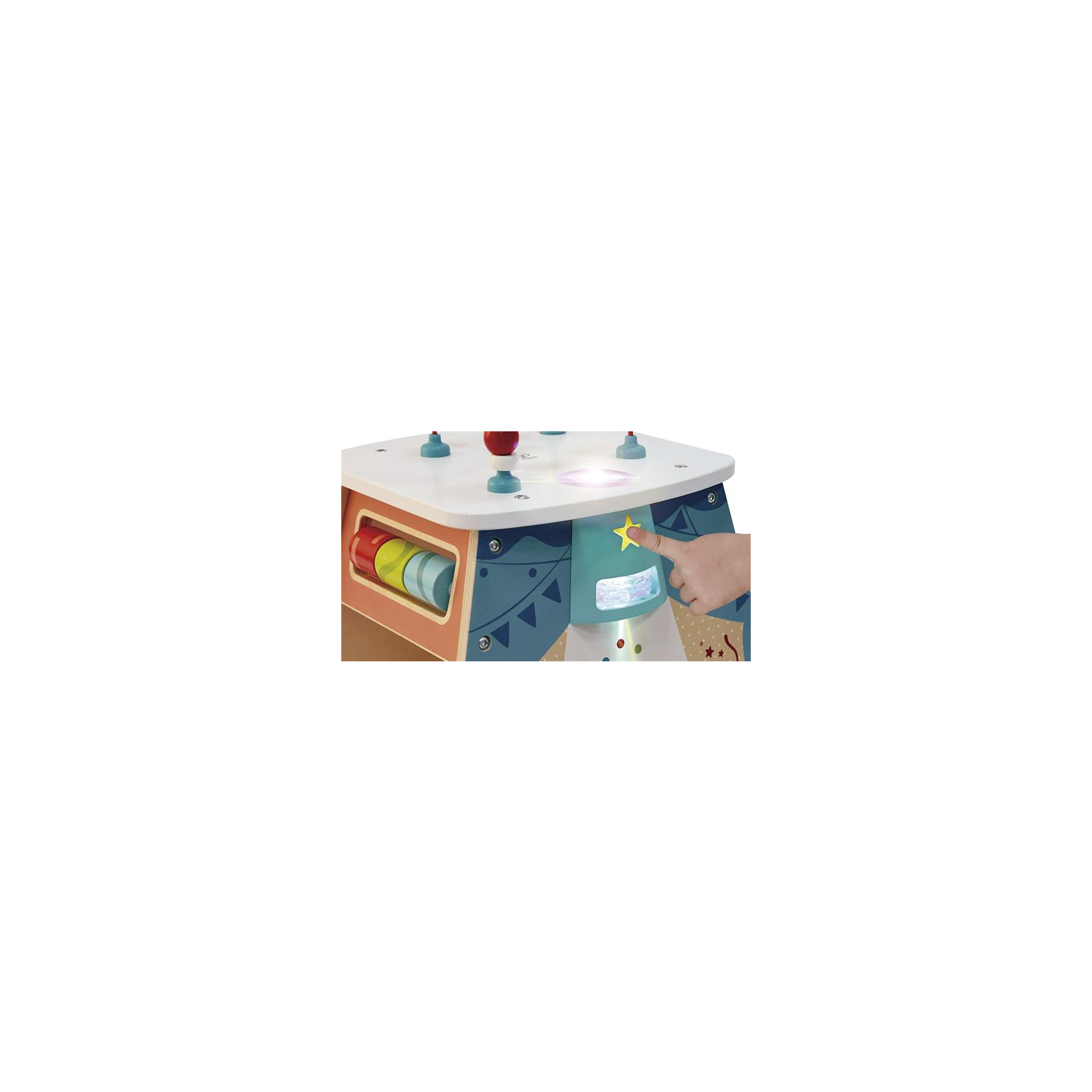 Развивающая игрушка Hape Бизикуб Цирк с подсветкой (E1813) изображение 11