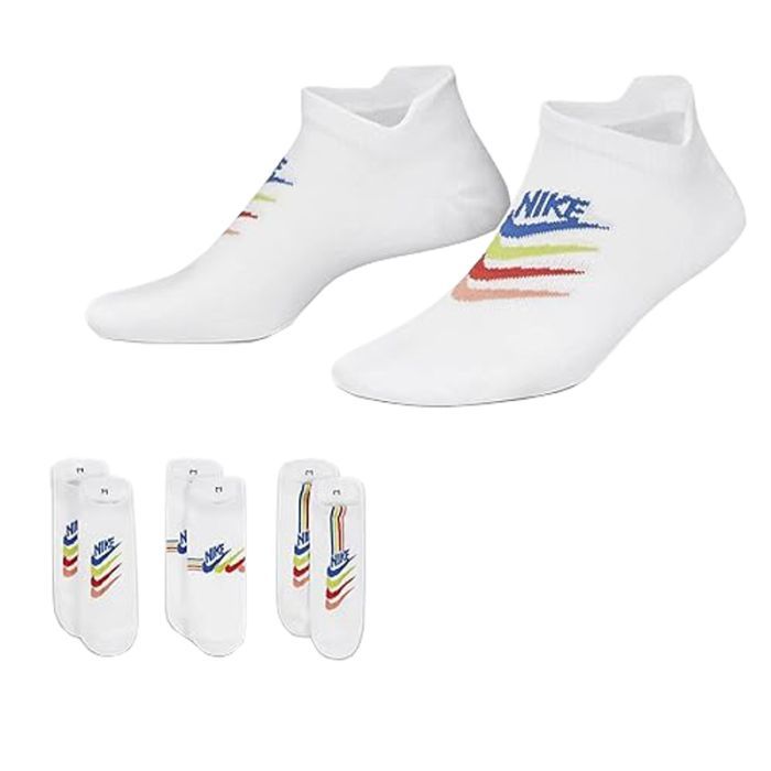 Шкарпетки Nike W NK EVERYDAY PLUS LTWT NS 3PR DH5474-902 38-42 3 пари Білі (195244784264)