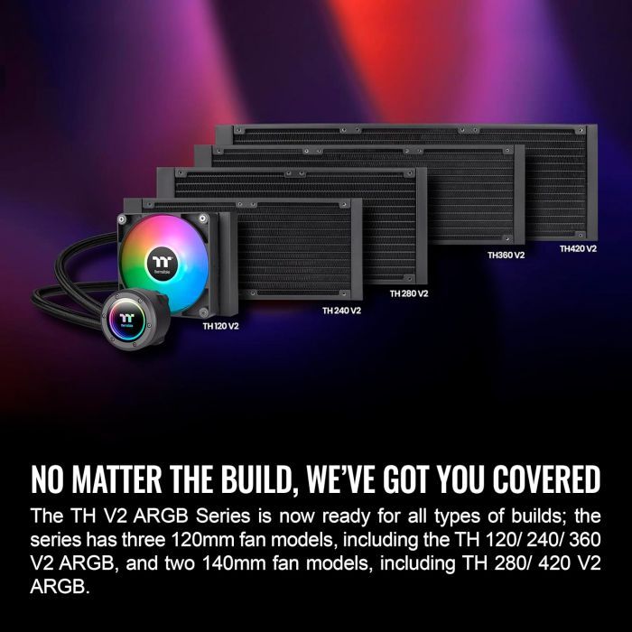 Система рідинного охолодження ThermalTake TH420 ARGB Sync (CL-W376-PL14SW-A) зображення 8