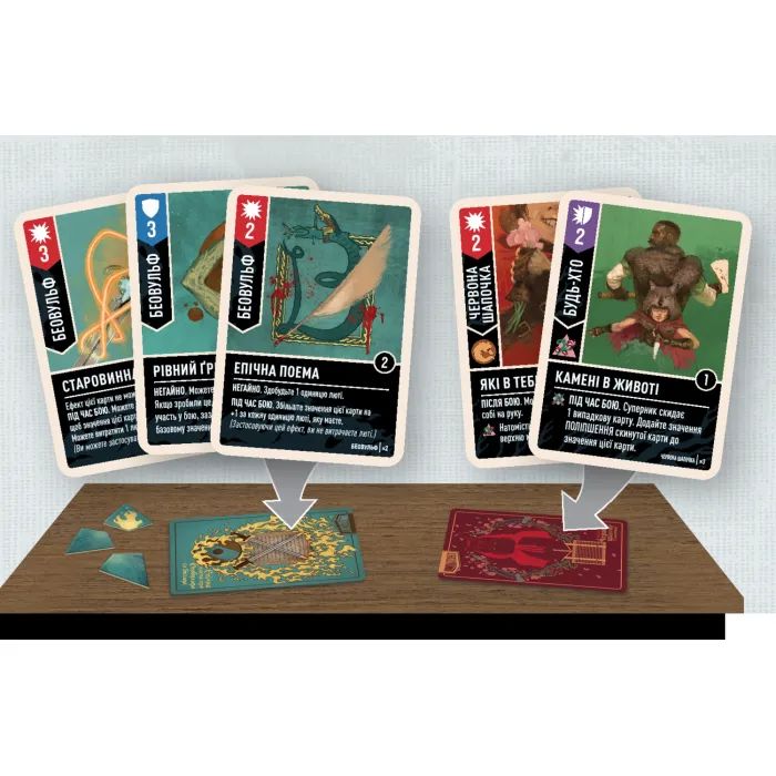 Настільна гра Geekach Games Unmatched: Червона Шапочка проти Беовульфа (GKCH054RB) зображення 4