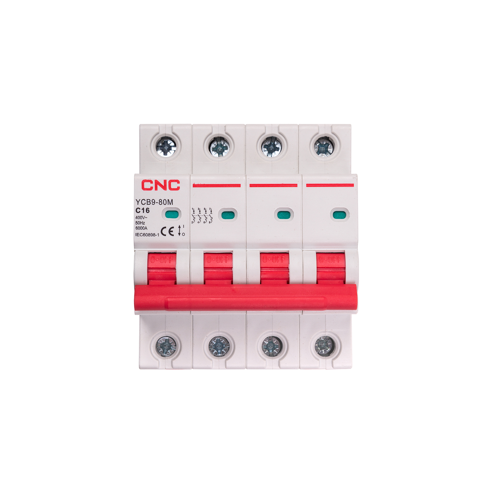 Автоматичний вимикач CNC YCB9-80M 4P C16 6ka (NV821594)