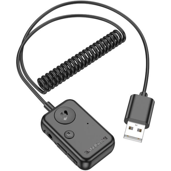 FM модулятор BOROFONE BC49, Black, Box зображення 3