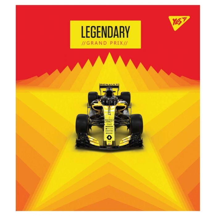 Тетрадь Yes А5 Grand Prix 12 листов линия (765166) изображение 3