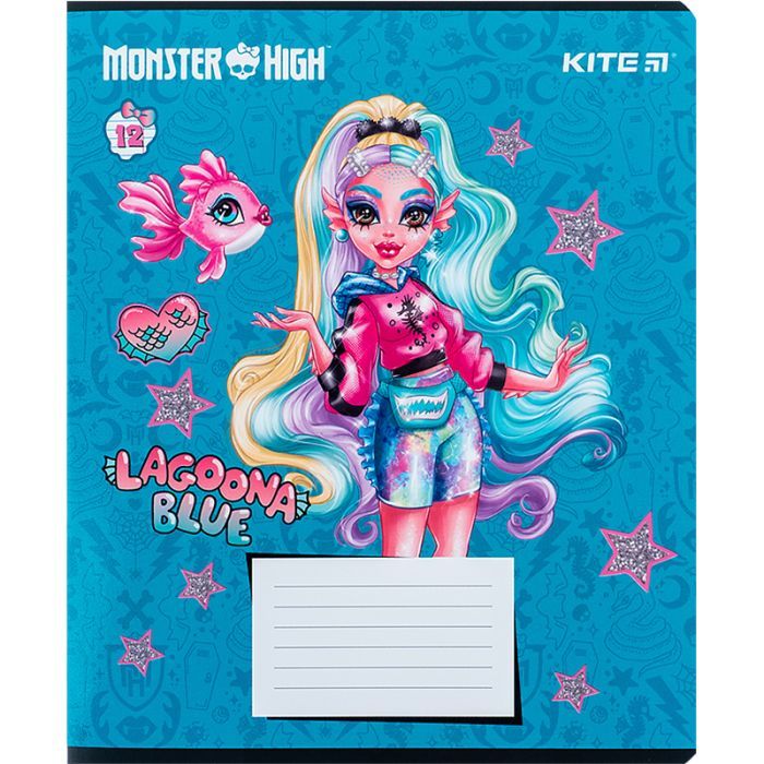 Зошит Kite Monster High 12 аркушів, лінія (MH24-234) зображення 10