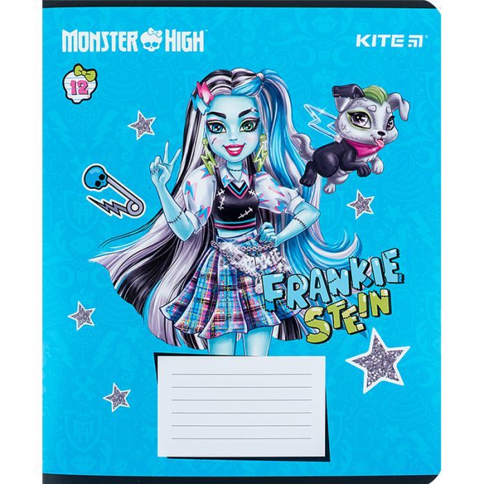 Зошит Kite Monster High 12 аркушів, лінія (MH24-234) зображення 6