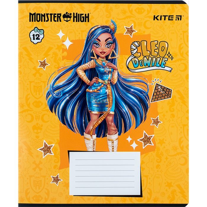Зошит Kite Monster High 12 аркушів, лінія (MH24-234) зображення 8