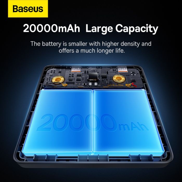Батарея универсальная Baseus Blade HD 20000mAh PD/100W, Black (PPBL000101 / PPBLD100HD) изображение 4