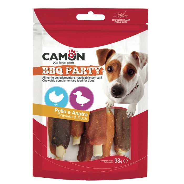 Лакомство для собак Camon Шашлык из курицы и утки 14 шт 65 г (AE901)
