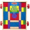 Кубики Melissa&Doug Набір дерев'яних блоків на візку (MD14209) зображення 5