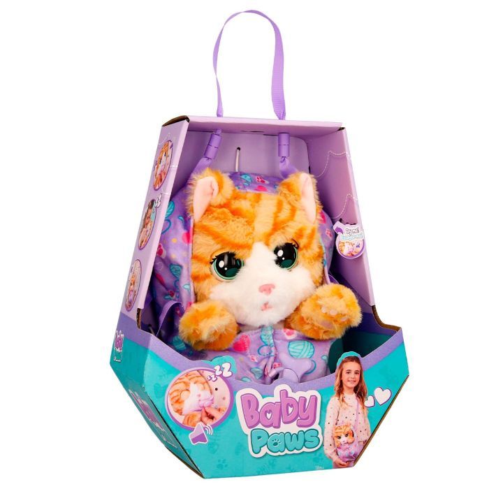 Интерактивная игрушка Baby Paws W2 - Рыжий котенок (921139IM)