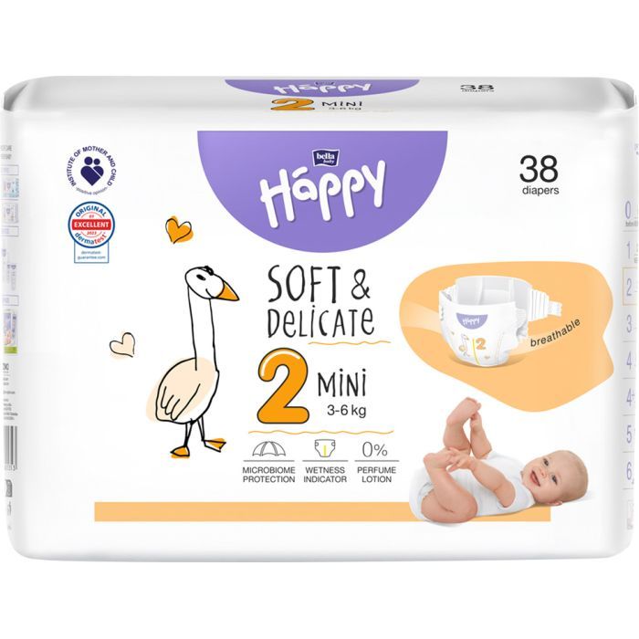 Подгузники Bella Happy 2 Mini 3-6 кг 38 шт (5900516605353)