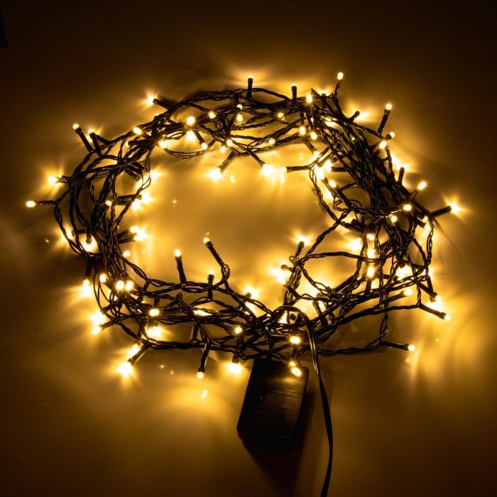 Гирлянда YES! Fun Нить 120 LED Тепло-белая 8.4 м 8 режимов Мерцание (974832) изображение 3
