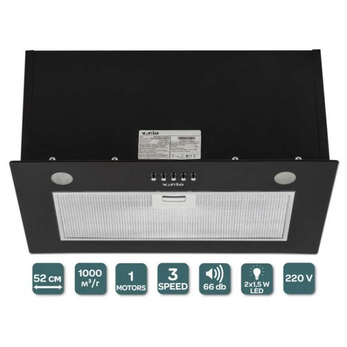 Вытяжка кухонная Ventolux PUNTO 520/279 BG (1000) PB изображение 3