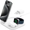 Зарядное устройство Belkin 3in1 Magnetic Foldable iPhone/Watch/AirPods Qi2 15W white (WIZ029VFWH) изображение 6