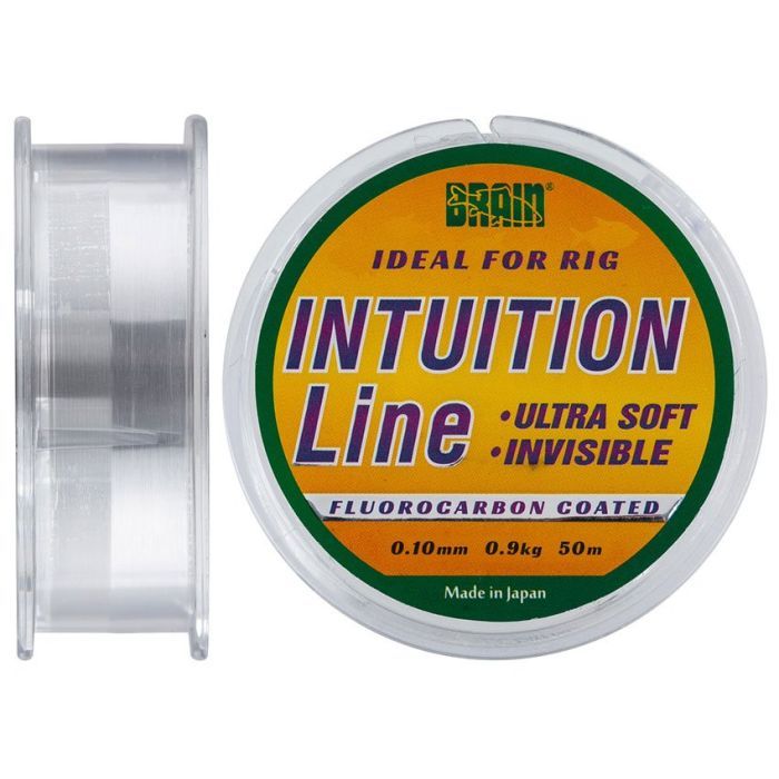 Леска Brain Intuition 50m 0,10 mm #0,35 0,9 kg 1,9 lb ц.: clear (1858.70.12)