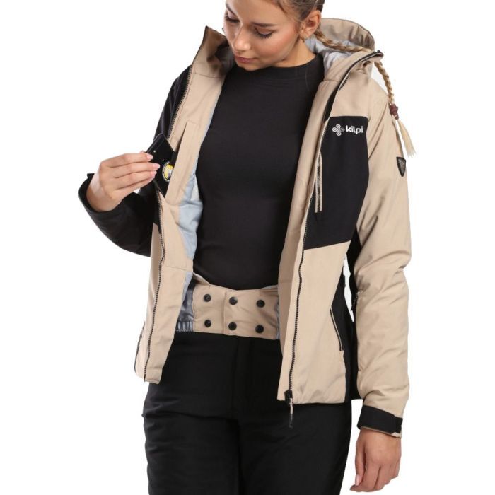 Куртка Kilpi Flip-W beige/black - 38 - бежевий/чорний (024.0413) зображення 5