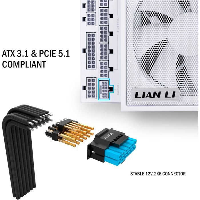 Блок питания Lian Li 1000W EDGE1000 White (G9P.EG1000.WE00.EU) изображение 11