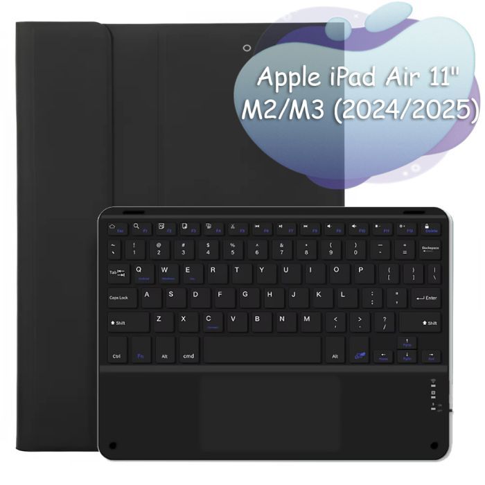 Чехол для планшета BeCover Keyboard+TouchPad Apple iPad Air 11" M2/M3 (2024/2025) Black (712595)