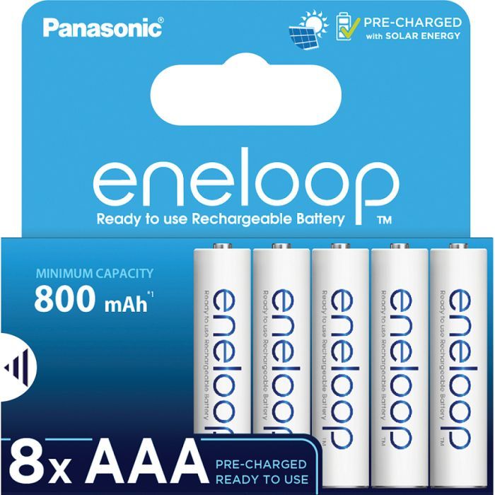 Аккумулятор Panasonic AAA Eneloop 800mAh NI-MH * 8 (BK-4MCDE/8HH)